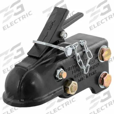 CURT Towing Coupler: Channel Mount Coupler, V, 15,000 lb Gross Towing Wt Capacity - Channel Mount Couplers