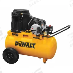 DEWALT Portable Compressor: Splash Lubricated/Synthetic Oil, 20 gal, Horizontal, 1.9 hp, 120V AC (MPN DXCMPA1982054). Key specifications — attr48686: Splash Lubricated; Synthetic Oil; attr48685: 120V AC; attr48689: 4.4 cfm @ 155 psi; attr48678: 15.0 A; attr48688: Pump is shipped full of oil; attr48671: DEWALT; attr124308: Standard (75 dBA or more).