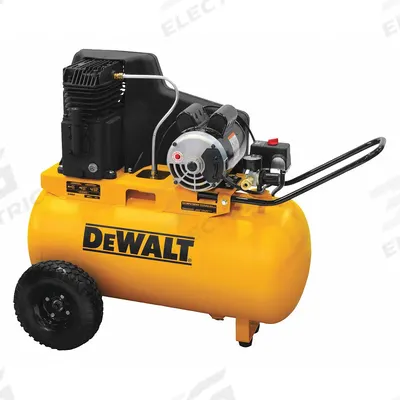 DEWALT Portable Compressor: Splash Lubricated/Synthetic Oil, 20 gal, Horizontal - Wheeled Portable Electric Air Compressors