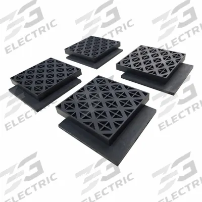 APPROVED VENDOR Vibration Isolator Pad: EPDM, Smooth Pad Top, 4 in Lg, 4 in Wd, 45/64 in Ht - Vibration-Isolating Pads & Sheets