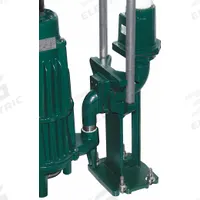 ZOELLER Guide Rail System: Cast Iron, Cast Iron, Fits 1 1/4 in MNPT Pump Discharge, 1 1/4 in MNPT (MPN 39-0134). Key specifications — Includes: Bolts and Fittings and Upper SS Guide Rail Positioning Bracket; Compatible Pump Type: Grinder Pump; Compatible with Manufacturer Model Number: 840; Compatible with Series: Shark Series Grinder; Brand: ZOELLER.