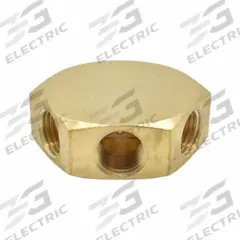 INTERSTATE PNEUMATICS Pipe Manifold Fitting: Inline, Hex, Brass, 1/4 in Quick-Disconnect Insert (MPN FPM44R). Key specifications — Material: Brass; Brand: INTERSTATE PNEUMATICS; Specific Fitting Shape: Hex.