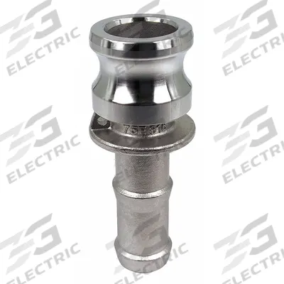 APPROVED VENDOR Cam and Groove Adapter: 3/4 in Coupling Size, 250 psi Max. Working Pressure @ 70 F - Type E Stainless Steel Cam & Groove Fittings