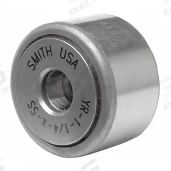 SMITH BEARING Yoke Roller: 3/4 in Roller Dia, Std, 1 Row, Dbl Sealed, Flat, Stainless Steel (MPN YR-3/4-X-SS). Key specifications — Duty Type: Standard; System of Measurement: Inch; Brand: SMITH BEARING.