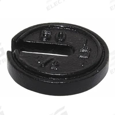 RICE LAKE WEIGHING SYSTEMS Calibration Weight: 0.5 lb Nominal Mass, Slotted Calibration Wt, 7 - Class 7 Calibration Weights