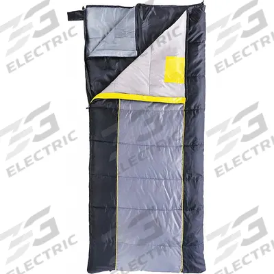 KAMP-RITE TENT COT Sleeping Bag: 78 in Overall Lg, 35 in Overall Wd, Black/Gray - Sleeping Bags