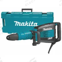 MAKITA Demolition Hammer Kit: Corded, Chipper, SDS-Max, 19 ft-lb, 1,900 bpm, 27.1 lb Wt, 120V AC (MPN HM1214C). Key specifications — attr113892: 120V AC; attr113880: Continuous; attr113860: MAKITA.