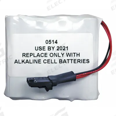 BEST Door Lock Battery Pack: 6V DC, 2,800 mAh Capacity, 2 in Ht - Fits Brand BEST