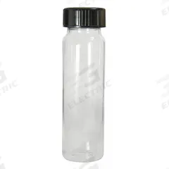 QORPAK Vial: 60 mL, Includes Closure, Phenolic, 27.5 mm Body Dia, Square, Colorless, Sample (MPN GLC-07878). Key specifications — Body Color: Colorless; Screw Closure Size: 24-400 mm; Brand: QORPAK; Bottom Shape: Square; Self-Standing: Self-Standing.