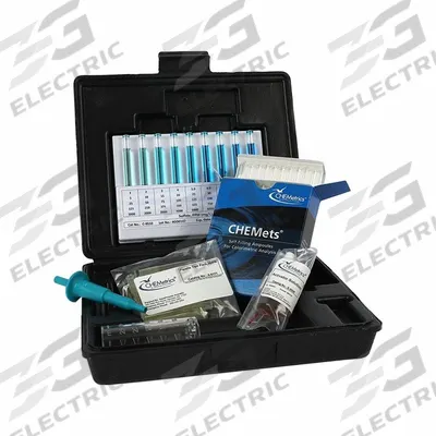 CHEMETRICS Water Quality Test Kit: Sulfide, 125 to 1,250 ppm, 125 ppm - Water Quality Test Kits