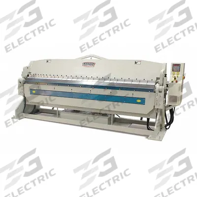 BAILEIGH INDUSTRIAL Sheet Metal Brake: Foot Pedal/Hand Lever Actuation + Finger, Angle Gauge - Hydraulic Box & Pan Brakes