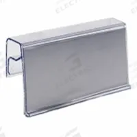 AIGNER INDEX Label Holder: 3 in x 1 1/4 in, Clear, Slide-In, 25 Label Holders, Snap-On, 25 PK (MPN WBL-12030). Key specifications — Color: Clear; Label Attachment Type: Slide-In; Finish: Unfinished; Mounting Type: Snap-On; Material: Plastic; Brand: AIGNER INDEX.