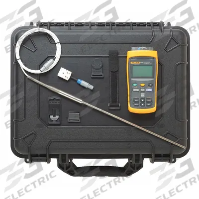 FLUKE Thermometer: -328°F to 4,199°F, -328°F to 1,832°F, 2 Channels - Multi-Channel Meters with Cabled Data Output