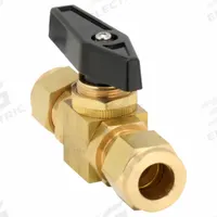 APPROVED VENDOR Manual Two-Way Ball Valve: 1/2 in, Brass, Straight, Compression x Compression, Wedge (MPN G-PMYS-50). Key specifications — Brand: APPROVED VENDOR; Handle: Wedge.