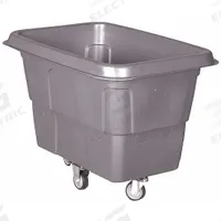 GRAINGER Cube Truck: 16 cu ft, 400 lb, 45 in L x 32 in W x 36 1/2 in H, (2) Rigid/(2) Swivel, Gray (MPN 36FK95). Key specifications — Manufacturer Part Number: 36FK95; Brand: GRAINGER; Caster/Wheel Configuration: (2) Rigid; Color: Gray.
