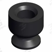 SMC Pad Unit: Flat, w/o Adapter, 2 mm Pad Dia, Silicone, Black, 40, 3 mm Pad Ht, ZP3 (MPN ZP3-02US). Key specifications — attr1019101: ZP3-02US; attr1019103: SMC; attr1019107: 40.