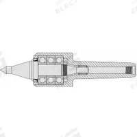 ROYAL PRODUCTS Live Center: CNC, MT5, 1.25 in Point Dia, 2.45 in Head Dia (MPN 10665). Key specifications — Brand: ROYAL PRODUCTS; Shank Taper Size: MT5.
