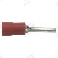 PANDUIT Pin Terminal: Red, Vinyl, 0.07 in Pin Dia, 22 AWG – 18 AWG Wire Size Range (MPN PV18-P47-CY). Key specifications — Seam Style: Brazed; Brand: PANDUIT; Manufacturer Part Number: PV18-P47-CY.