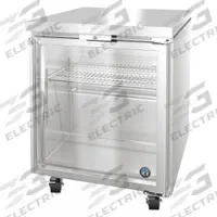 HOSHIZAKI Undercounter Refrigerator: 6.2 cu ft, 31 7/8 in Ht, 32 1/2 in Dp, 2 Doors (MPN UR27B-GLP01). Key specifications — Control Type: Thermostatic; Energy Star Compliant: Yes; Brand: HOSHIZAKI.
