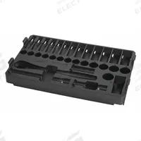 MILWAUKEE PACKOUT Socket Tray: 7 11/16 in W x 12 in D x 1 5/8 in H, Plastic, Black (MPN 48-22-9482T). Key specifications — attr1120253: MILWAUKEE; attr1120340: Plastic; attr1120341: Black.