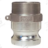 Cam and Groove Adapter: 1/2 in Coupling Size, 1/2 in Hose Fitting Size, 1/2 in -14 Thread Size, MNPT (MPN G50-F-AL). Key specifications — Thread Size: 1/2 in -14; Fitting Type: MNPT; Brand: DIXON VALVE & COUPLING.
