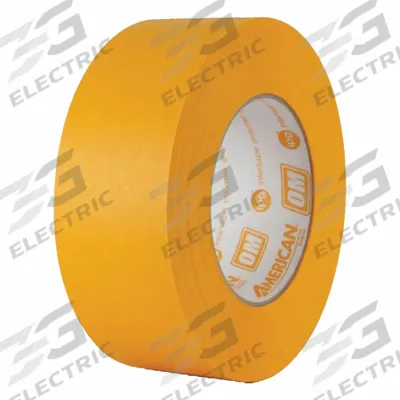 AMERICAN Masking Tape: OM, Orange, 11/16 in Roll Wd, 60 yd Overall Roll Lg, 7.1 mil Thick - High-Performance Masking Tape
