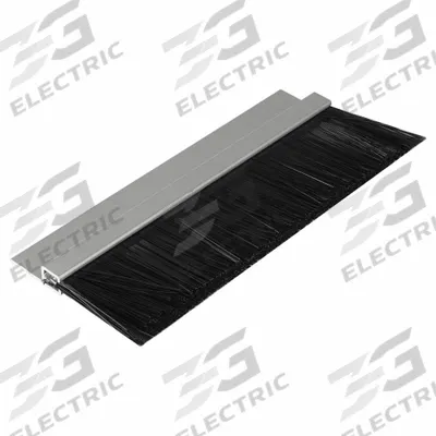 AMERICAN GARAGE DOOR SUPPLY 1-1/2" Brush Weatherseal with 1-1/8" Straight Holder - Material Handling Parts