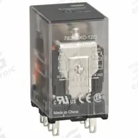 SCHNEIDER General Purpose Relay: Socket Mounted, 12 A Current Rating, 12V DC, DPDT, 8 Pins/Terminals (MPN 792XBXC-12D). Key specifications — Brand: SCHNEIDER; Base Type: Square; Mounting Style: Plug-In; Electrical Connection: Faston Connector; Manufacturer Part Number: 792XBXC-12D; Operating Current: 12 A at 120V AC (Conforming to UL); Series: 792 Series.