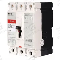 EATON Molded Case Circuit Breaker: 125 A Amps, 65kA at 240V AC, Fixed, ABC, Load Side Lug, Std, ED (MPN ED3125). Key specifications — attr217792: ED; attr196056: 65kA at 240V AC; attr196057: Fixed; attr196058: ABC; attr196059: Load Side Lug; attr196061: 225A/F.