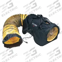 ALLEGRO Confined Space Blower: 120 V AC, 12 in Duct Dia, 1/2 hp Horsepower, Black/Yellow, 120 V AC (MPN 9535-12L). Key specifications — Brand: ALLEGRO; Includes: Storage Bag; Operating Voltage: 120 V AC.