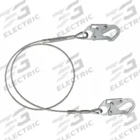 CONDOR Positioning Lanyard: Steel Snap Hook, Steel Snap Hook, 6 ft Lg, 310 lb Capacity (MPN 30HG87). Key specifications — Color: Gray; Brand: CONDOR; Adjustable Length: No.