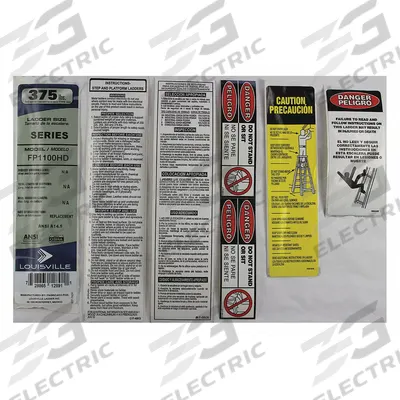 LOUISVILLE Label Kit: For 36Y465/36Y466/36Y467/36Y468/36Y469 - Material Handling Parts