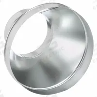 Duct Reducer: Steel, For 14 in Dia, 8 in Lg, 14 in Inlet Dia, 8 in Outlet Dia, 26 ga Material Thick (MPN GRR14P8PGA26). Key specifications — Connection Type: Press Fit; Brand: GREENSEAM; Max. Pressure Rating: 2 in wc.