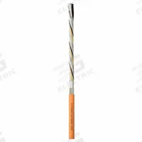 CHAINFLEX Servo Motor Cable: Orange, PVC Jacket, 1,000 V Volt (MPN CF220ULH102404). Key specifications — Conductor Grouping: (4) 12 AWG/Shielded Twisted Pair 17 AWG/Shielded Twisted Pair 22 AWG; Includes Ground: Yes; Overall Length: Order by the Foot; Minimum Bend Radius Factor - Fixed: 5 x OD; Minimum Bend Radius Factor - Flexible: 8 x OD; Brand: CHAINFLEX.