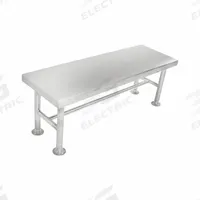 Gowning Bench: 16 in Overall Wd, 18 in Overall Ht, 4 ft Overall Lg, Stainless Steel, Silver, 18 in (MPN 4100SS). Key specifications — Brand: BLICKMAN; Countertop Material: Stainless Steel; Height Range: 18 in.