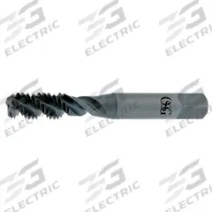 OSG Spiral Flute Tap: 1/2"-13 UNC, H5 / 2B-3B, 3 Flute, Plug Chamfer, TiCN Coated High Speed Steel (MPN 5007008)
