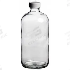 QORPAK Sampling Bottle: 500 mL, Colorless, 28-400, Polypropylene, Semi-Volatile Organics, 12, PTFE (MPN 239531). Key specifications — Body Color: Colorless; Pre-Cleaned: Semi-Volatile Organics; Body Material: Soda Lime Glass; Brand: QORPAK; Screw Closure Size: 28-400; Graduated: No; USP Specification: Type III; Closure Attached: Attached.