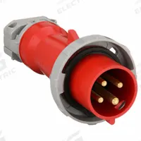 HUBBELL Pin and Sleeve Plug: Red, 480V AC, Three Phase, 30 A, 3 Pole, 4 Wire, IEC Grounding (MPN HBL430P7W). Key specifications — Brand: HUBBELL.