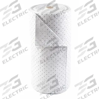 CONDOR Sorbent Roll: Polypropylene, White, 300 ft Roll Lg - Sorbent Rolls