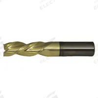 CLEVELAND Square End Mill: Carbide, ZrN Coated, 3 Flute, 7/16" Mill Dia, 2" LOC, 4" OAL (MPN C72357)