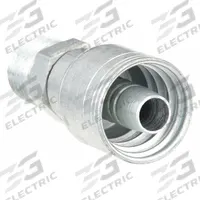 AEROQUIP Hydraulic Crimp Fitting: Steel x Steel, Straight, -8 For Hose Dash Size, Male x Genderless (MPN 1AA8MP8). Key specifications — Fitting Gender: Male x Genderless; Fitting Connection Type: NPTF x Crimp; Thread Size: 1/2"-14; For Hose Dash Size: -8; Brand: AEROQUIP.