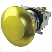 EATON Mushroom Head Push Button: Non-Illuminated, Mushroom Head Profile, Metallic, 30 mm, 1NO (MPN 10250T27Y). Key specifications — Brand: EATON; Action: Momentary; Series: 10250T; Push Button Material Type: Metallic.