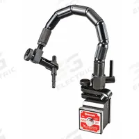 STARRETT Magnetic-Base Indicator Holder: Magnetic-Base Indicator Holder, Flex Arm, Magnetic Base (MPN 657TW). Key specifications — attr1184043: STARRETT; attr1200946: Magnetic-Base Indicator Holder; attr1184025: Fine Adjust Base (FAB); attr1184013: 657TW; attr1184031: On/Off Knob; attr1184022: Magnetic; attr1184027: 1-7/8 in L x 1.625 in W x 1-15/16 in H; attr1184030: 1/4"-20.