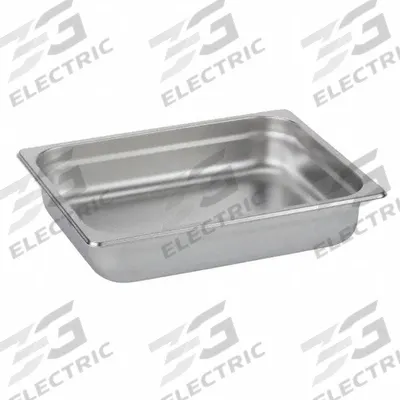 SPRING USA Food Pan: Half Size, Rectangular, 1.8 ga Gauge, 4.25 qt Capacity - Steam Table Pans