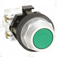 EATON Flush Push Button Operator: Non-Illuminated, Flush Profile, Metallic, 30 mm, 1NO (MPN HT8AAGA). Key specifications — Brand: EATON; Action: Momentary; Series: HT800; Push Button Material Type: Metallic.