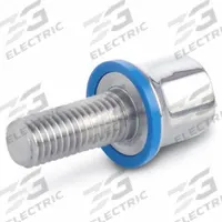 Hygienic Hex Head Screws: Stainless Steel, Partially Threaded, M16, 38 mm Min Thread Lg, Grade 316L (MPN 1580-M16-50-PL-E). Key specifications — Brand: JW WINCO; Washer Type: FDA-Approved Pre-Mounted Sealing.