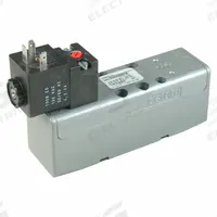 AVENTICS Solenoid Air Control Valve: Series CERAM, Single Solenoid, Five-Way / Two-Position, 110V AC (MPN R432006435). Key specifications — attr1076671: Internal Pilot; attr1076694: Spring Return; attr1076684: Non-Locking; attr1076708: 110V AC.