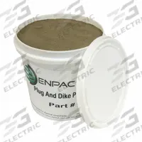 ENPAC Leak Repair Putty: Compatible Surfaces Metal/Plastic, Fluid Compatibility Fuels/Solvents, Drum (MPN 4-PMPA). Key specifications — Brand: ENPAC; Container Type: Drum; Compatible Surfaces: Plastic; Fluid Compatibility: Solvents.