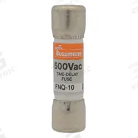 BUSSMANN Fuse: FNQ Series, Midget, Time-Delay, 125 mA, 500 V AC, 13/32 in x 1 1/2 in, Non-Indicating (MPN FNQ-1/8). Key specifications — Series: FNQ; Brand: BUSSMANN.