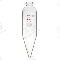 LK INDUSTRIES Centrifuge Tube: 100 mL, Centrifuge Tube, 18 mm Body Dia, 152.4 mm Overall Ht, Rubber (MPN S12D2FV15). Key specifications — Graduated: Yes; Includes Closure: Yes; Body Color: Colorless; Brand: LK INDUSTRIES; Bottom Shape: Conical.